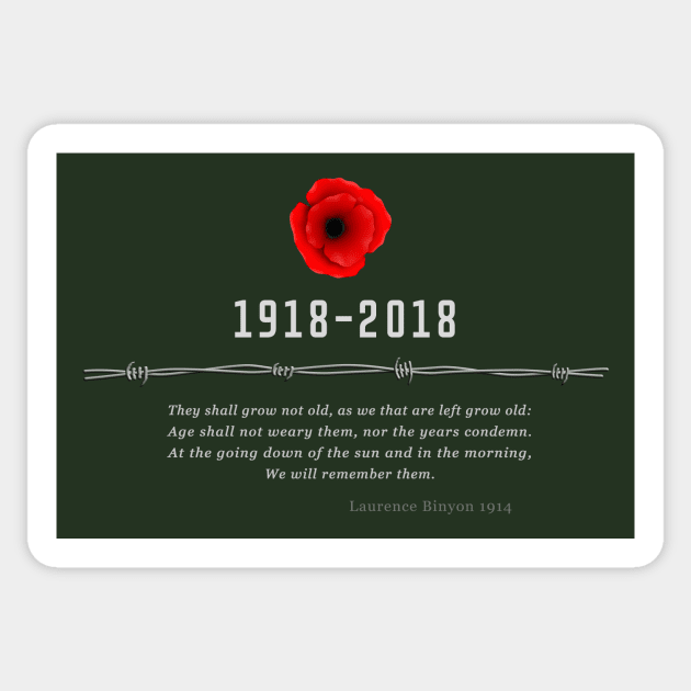 World War One Centennial Sticker by SeattleDesignCompany